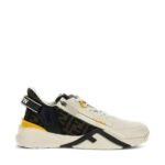 FENDI White Yellow Sneakers